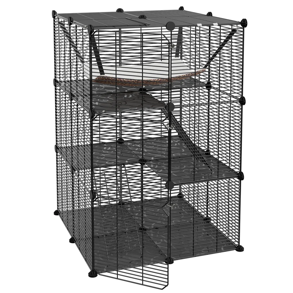 3-Tiers Cat Cage Enclosure