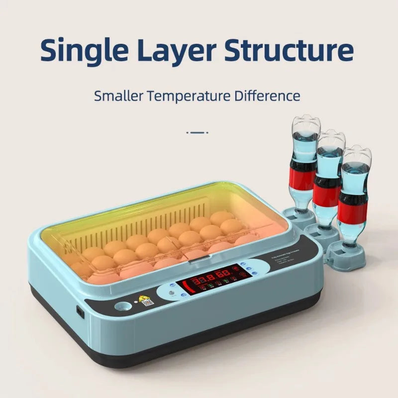 64/6 Chicken Duck Quail Egg Incubator