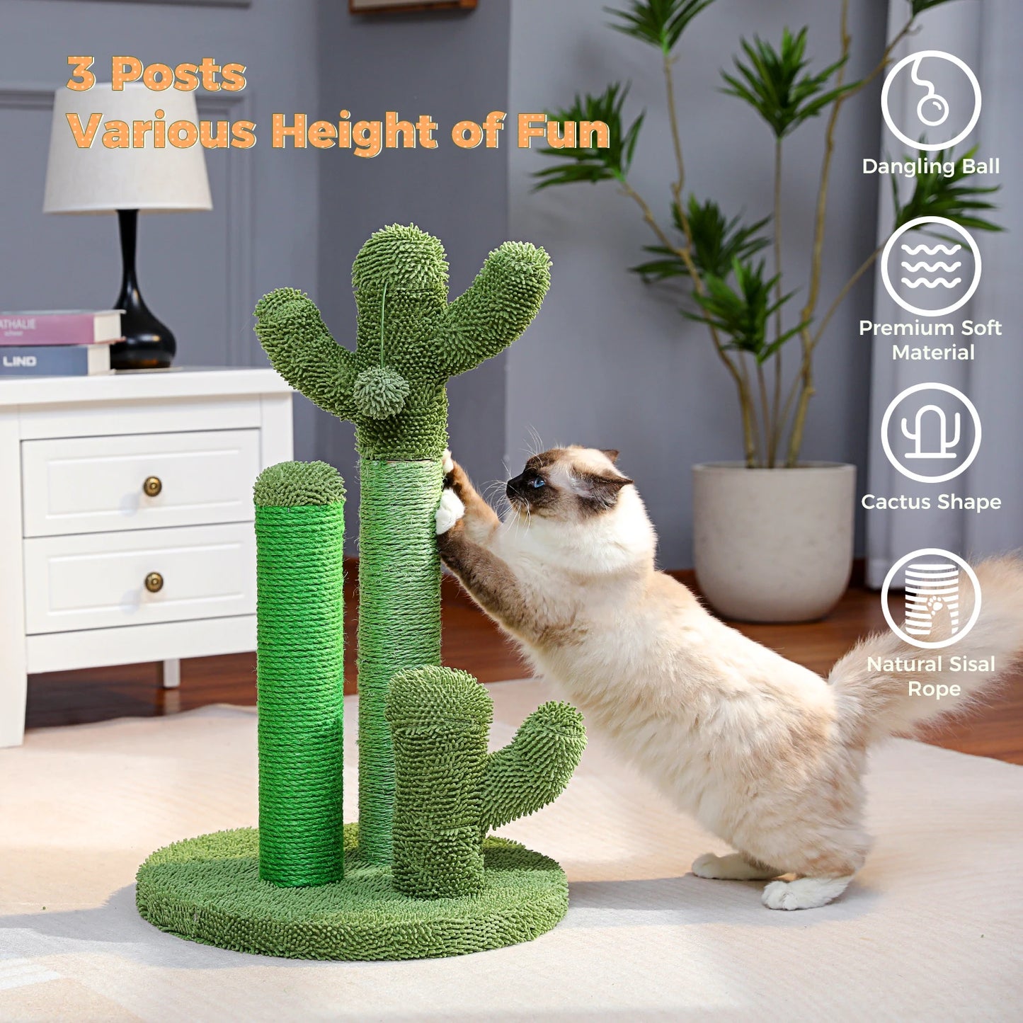 Cute Cactus Pet Cat Tree