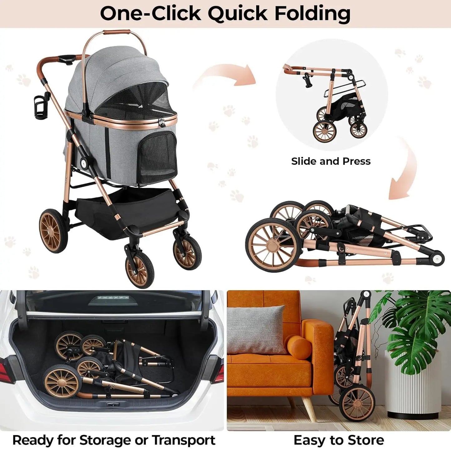 Dog Buggy Stroller Box
