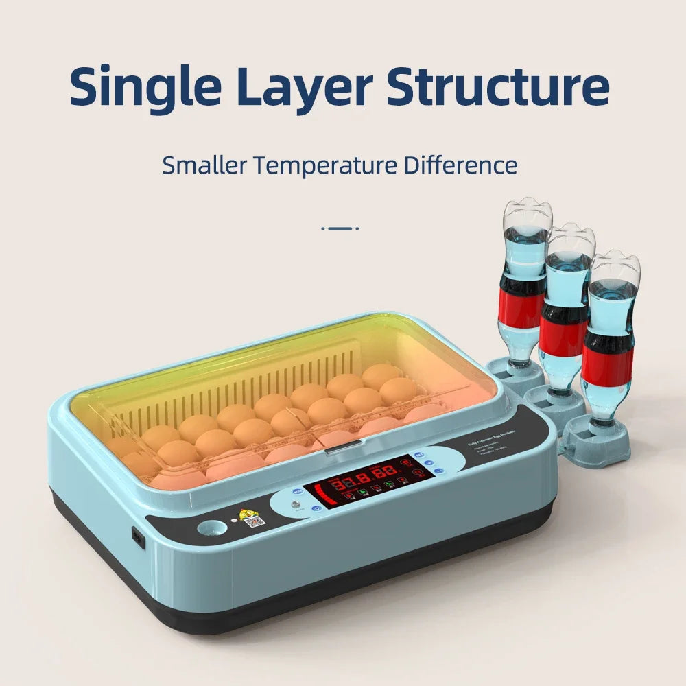 64/6 Chicken Duck Quail Egg Incubator