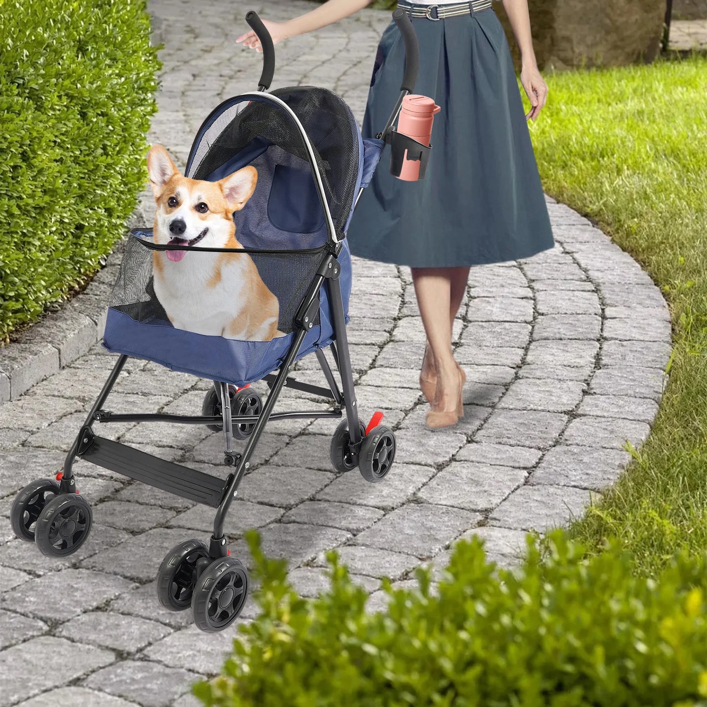 Lightweight Foldable Pet Stroller