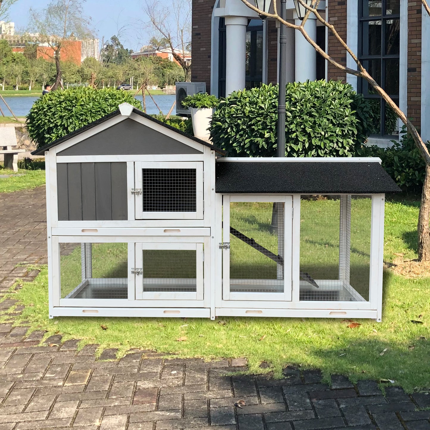 wooden pet house