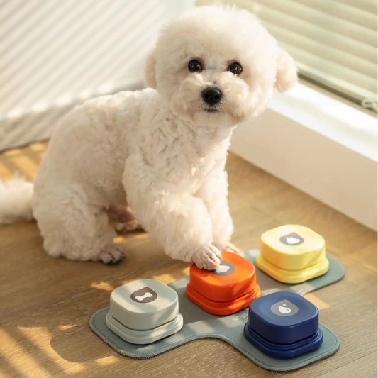Mewoofun Dog Buttons with Rubber Mat