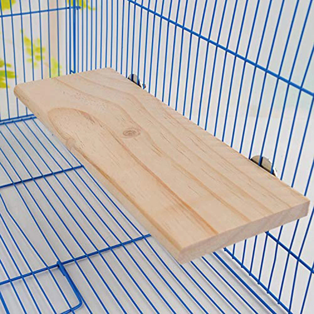 Hamster Platform Pet Parrot Wooden Stand