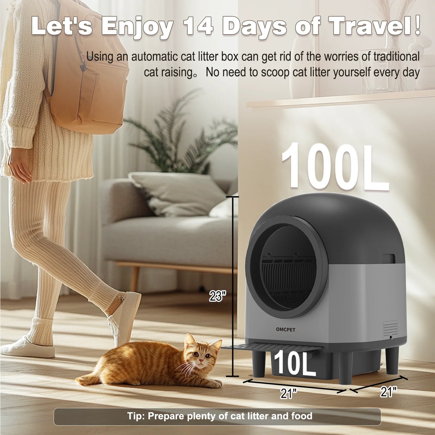 OMCPET Automatic Smart Cat Litter Box