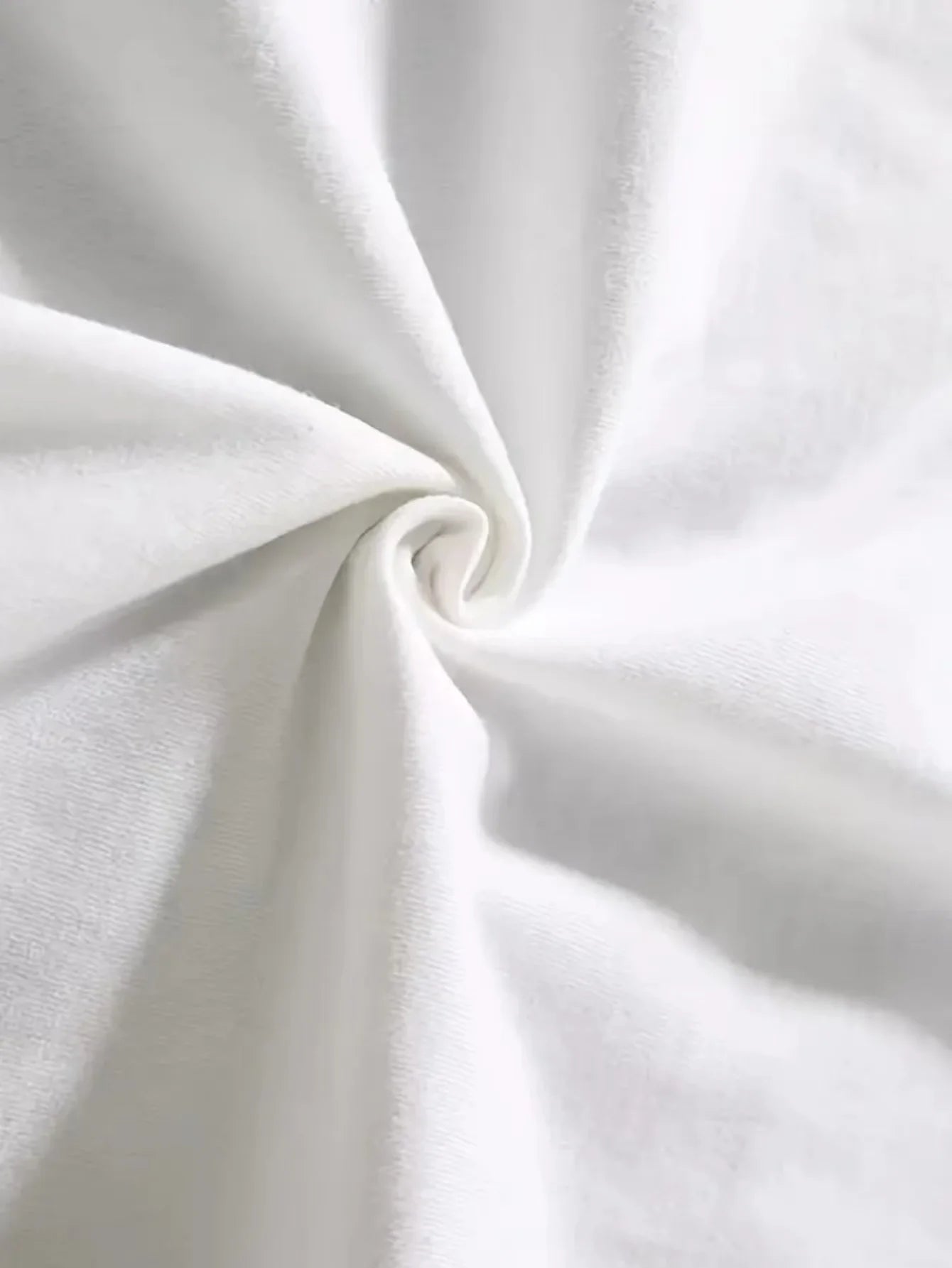 Loose Crew Neck White T-shirt