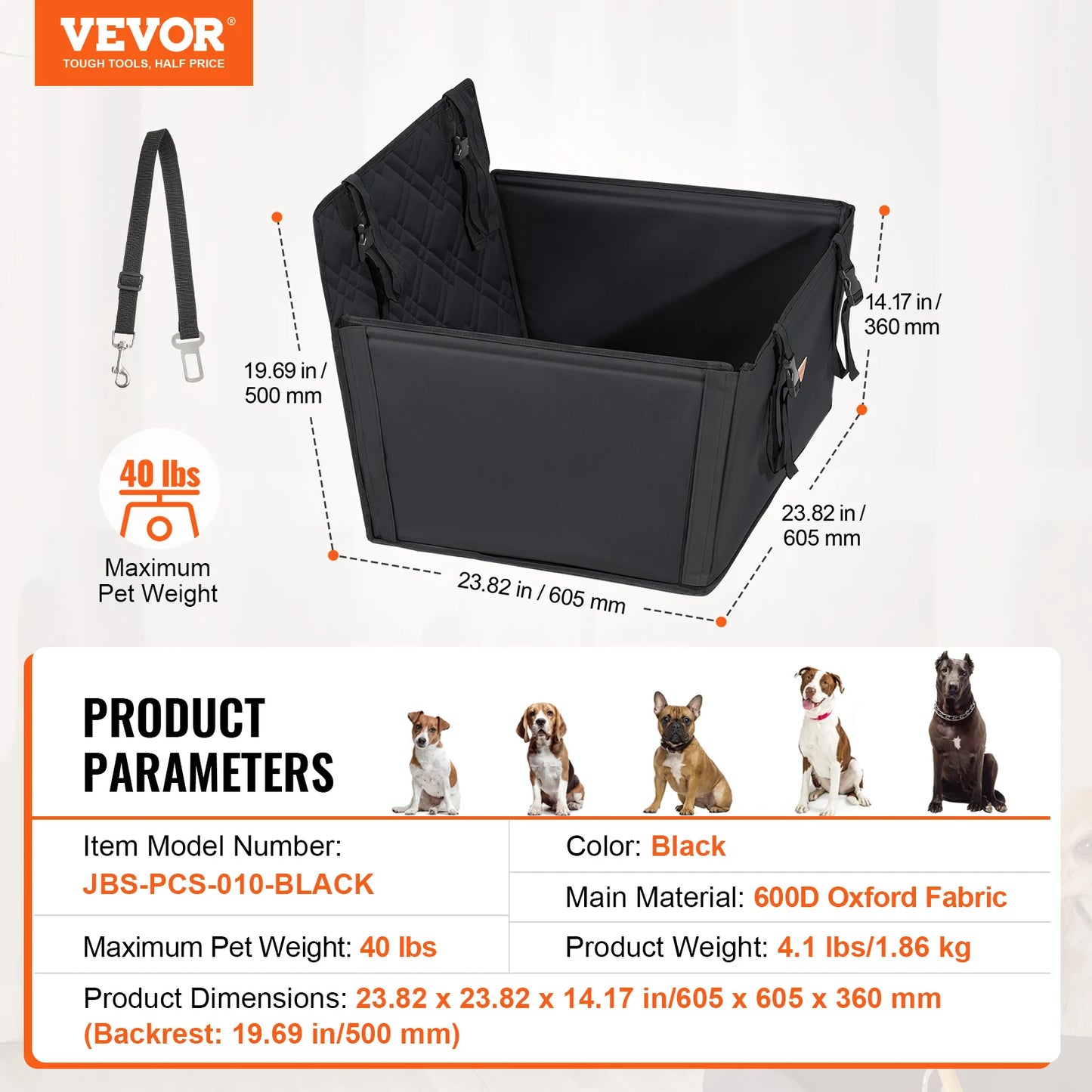 SucceBuy Dog Car Seat