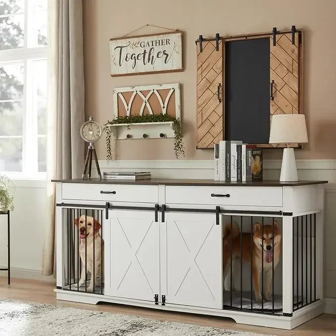 Extra Large Furniture Style Double Dog Crates
