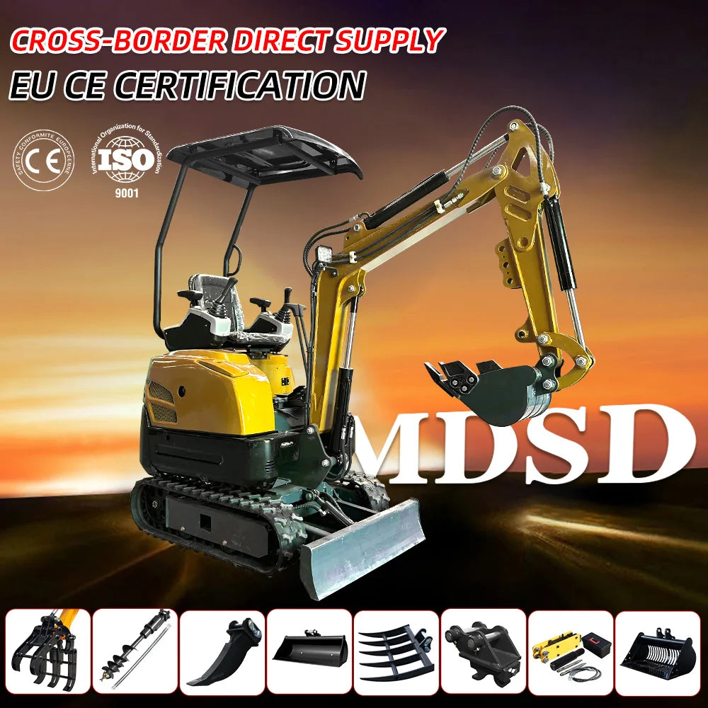 Mini Excavator With Multiple Accessories Available