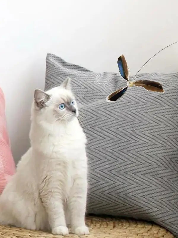 Cat Toys Rotating Cat Feathers Toy