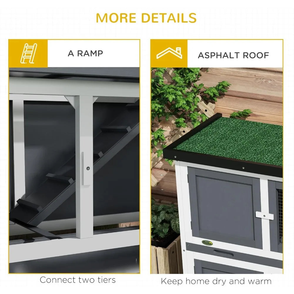 Wooden Bunny Rabbit Hutch