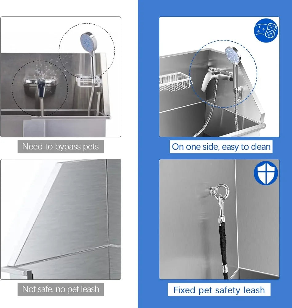 34'' Dog Bathtub for Small Dogs