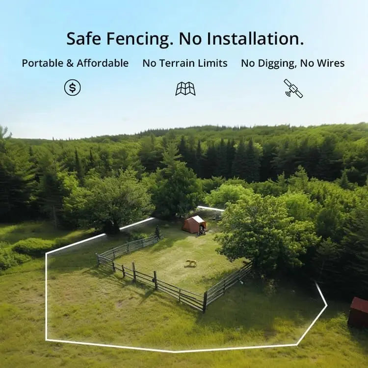 SATELLAI Dog Wireless Fences, Gray