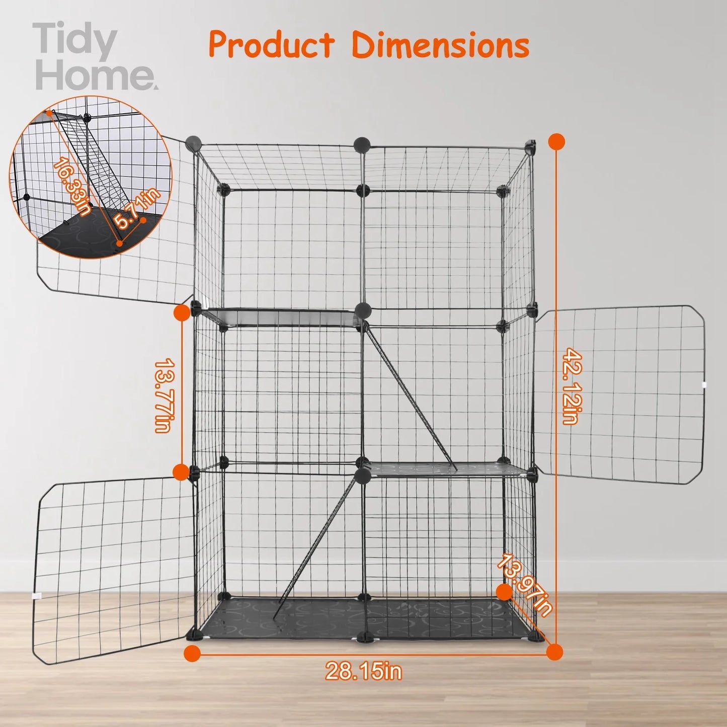 Cat Cage DIY Indoor Pet Home Small Animal House