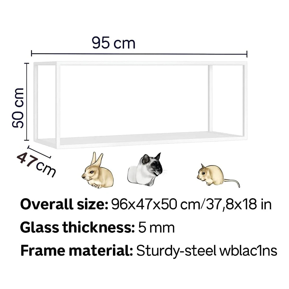 Large Plastic Metal Mouse Cage with Wheels