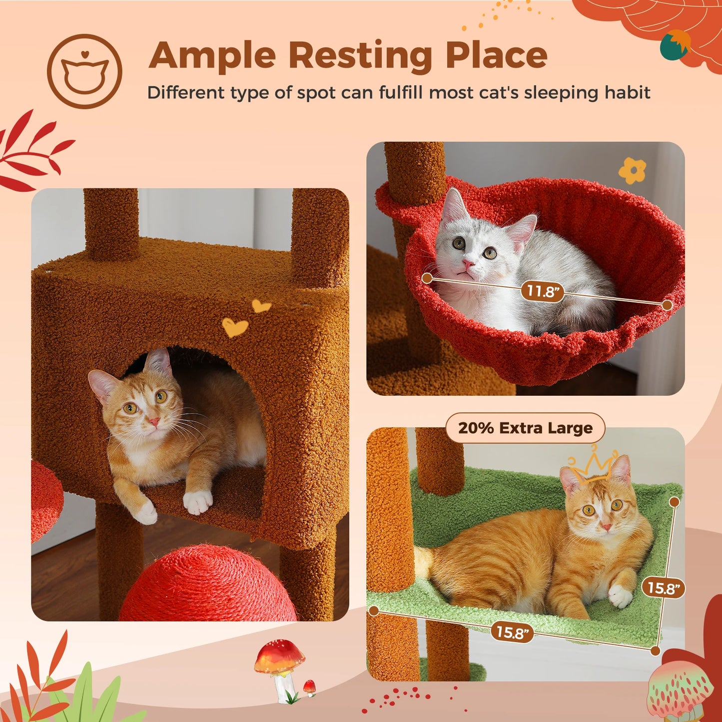 Floor to Ceiling Cat Tree Tower