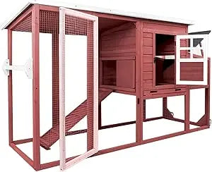 Chicken Coop with Run Mobile Large Nesting Box