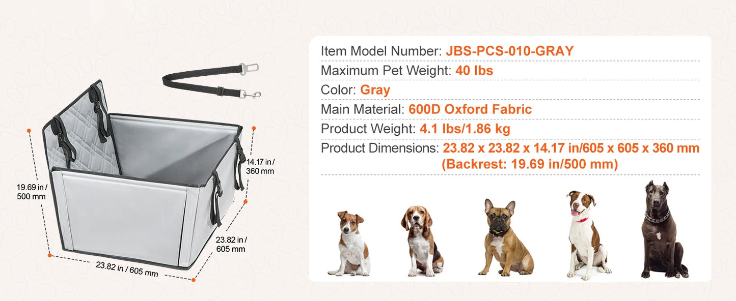 SucceBuy Dog Car Seat