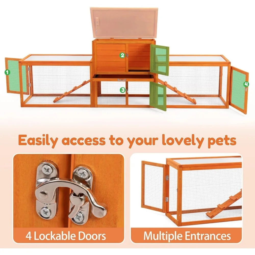 Outdoor Rabbit Hutch,