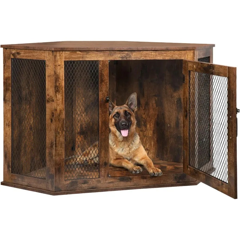 Corner Dog Crate Furniture