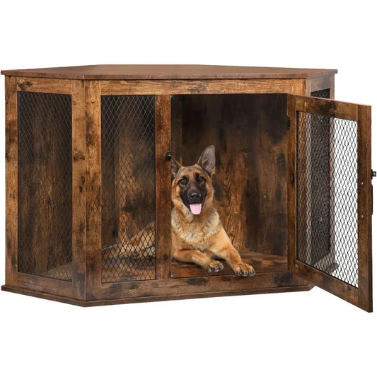 Corner Dog Crate Furniture
