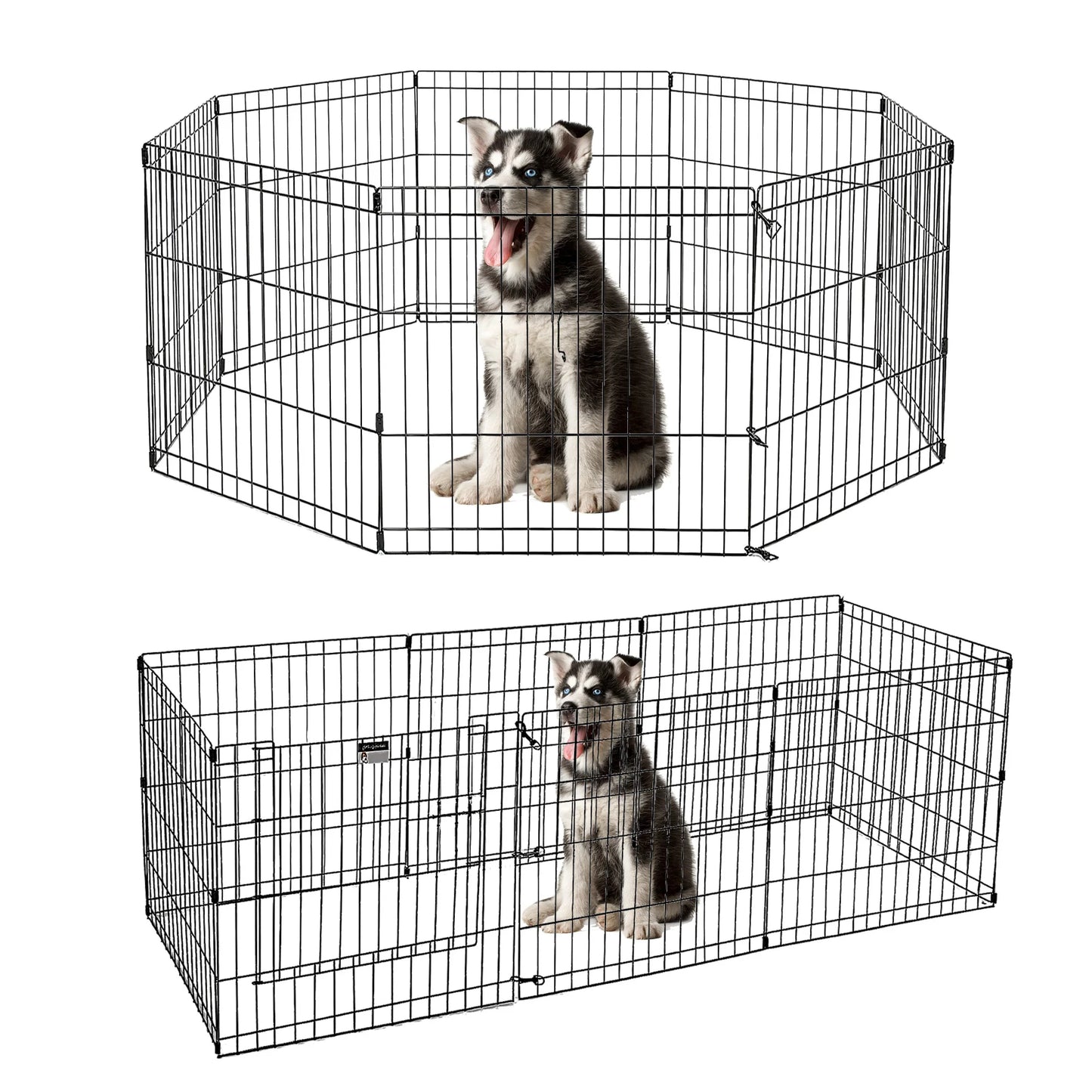 Foldable Metal Dog Playpen for Indoor/Outdoor