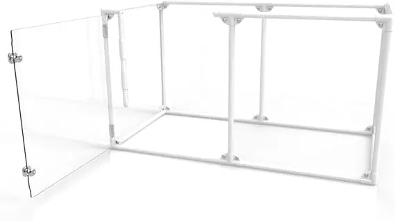 27" Tall Small Lucidium Pet Pen, White