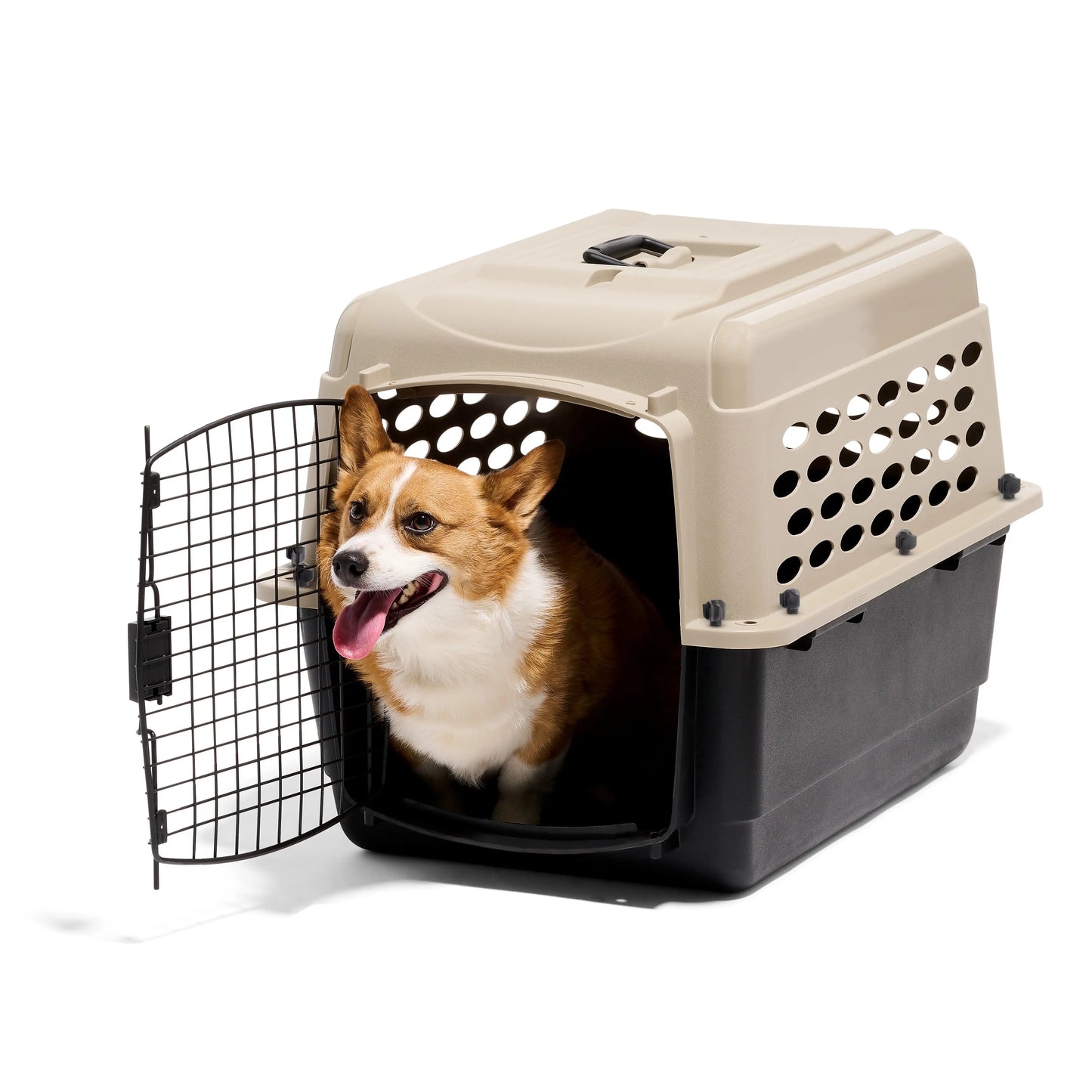 28" Taupe/Black Airline Approved Pet Carrier