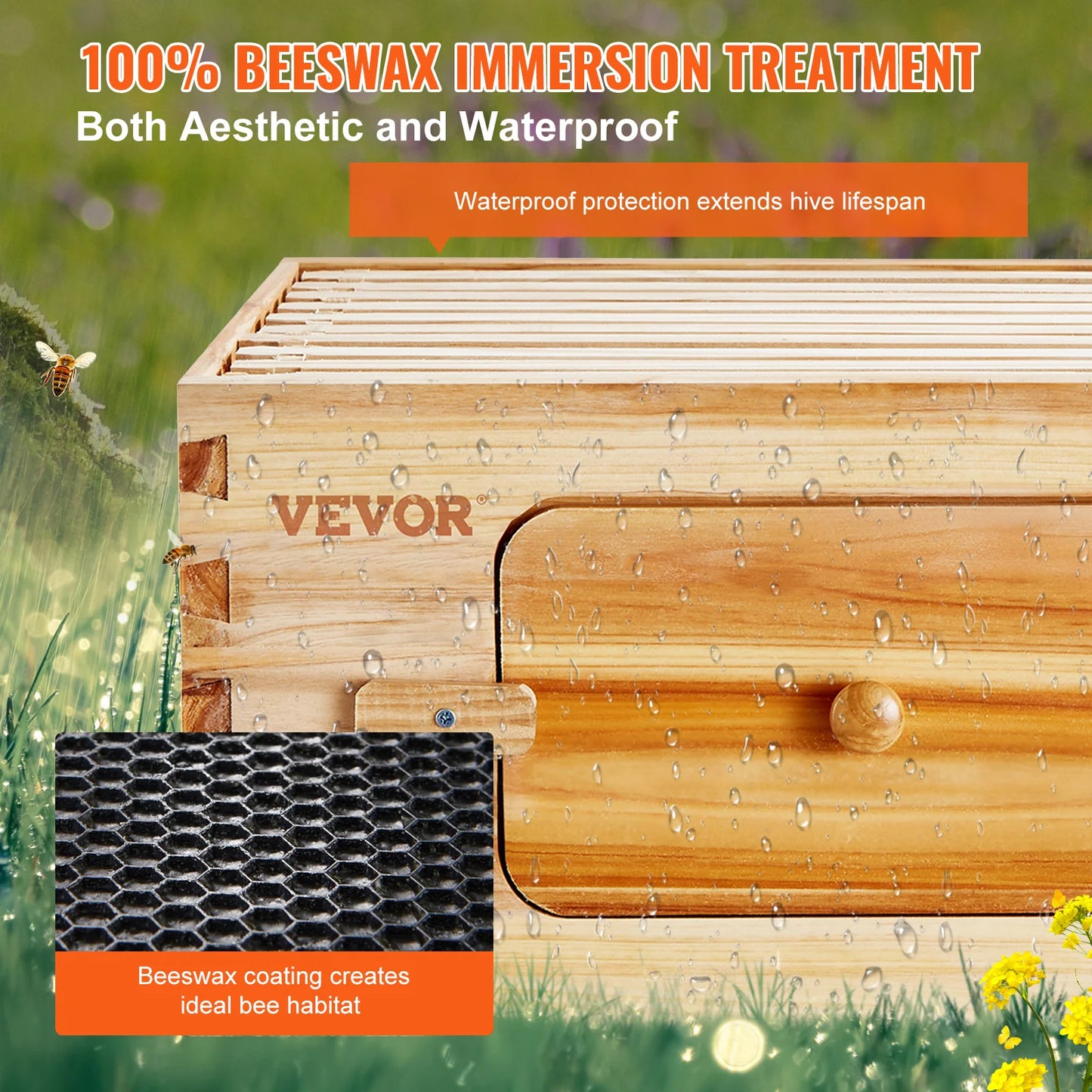 VEVOR Bee Hive Deep Box Starter Kit