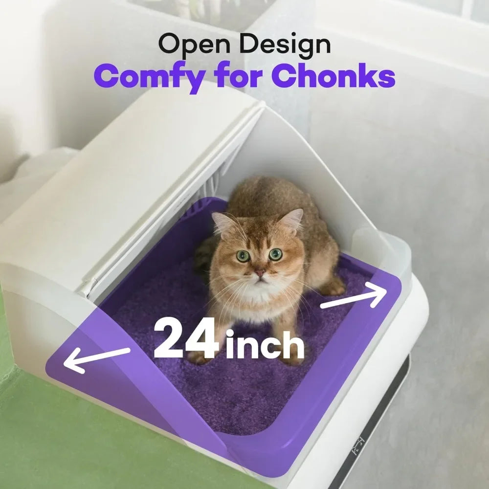 HOME.1 Unit Upgraded Cat Litter Box Self Cleaning