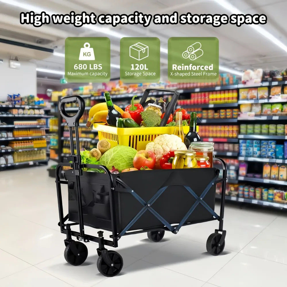 Capacity Heavy-Duty All-Terrain Folding Cart