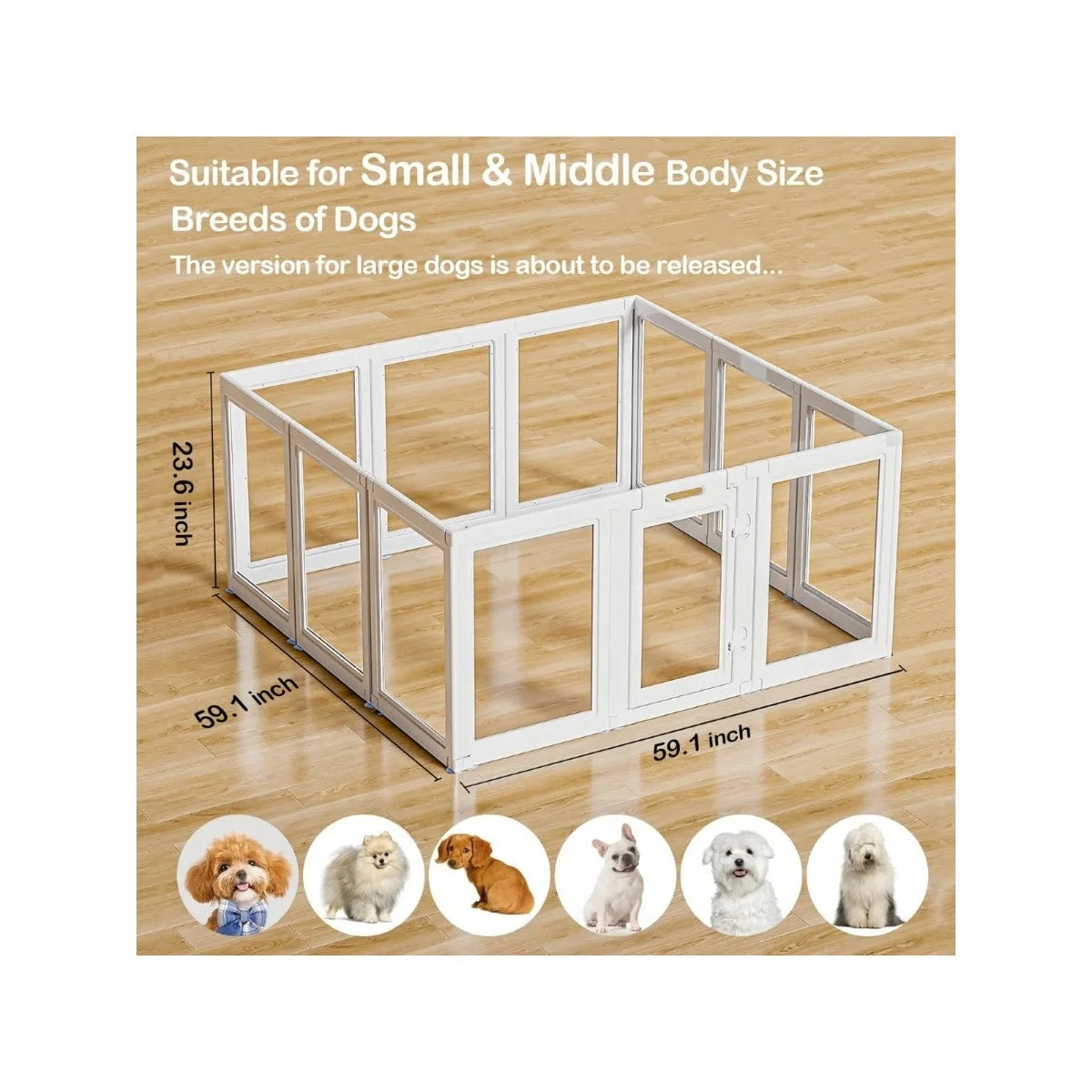 Transparent Pet Playpen