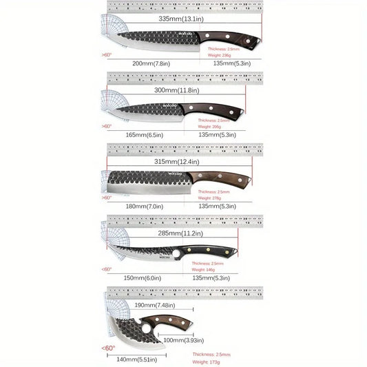 1-11PCS Kitchen Chef Knife Set