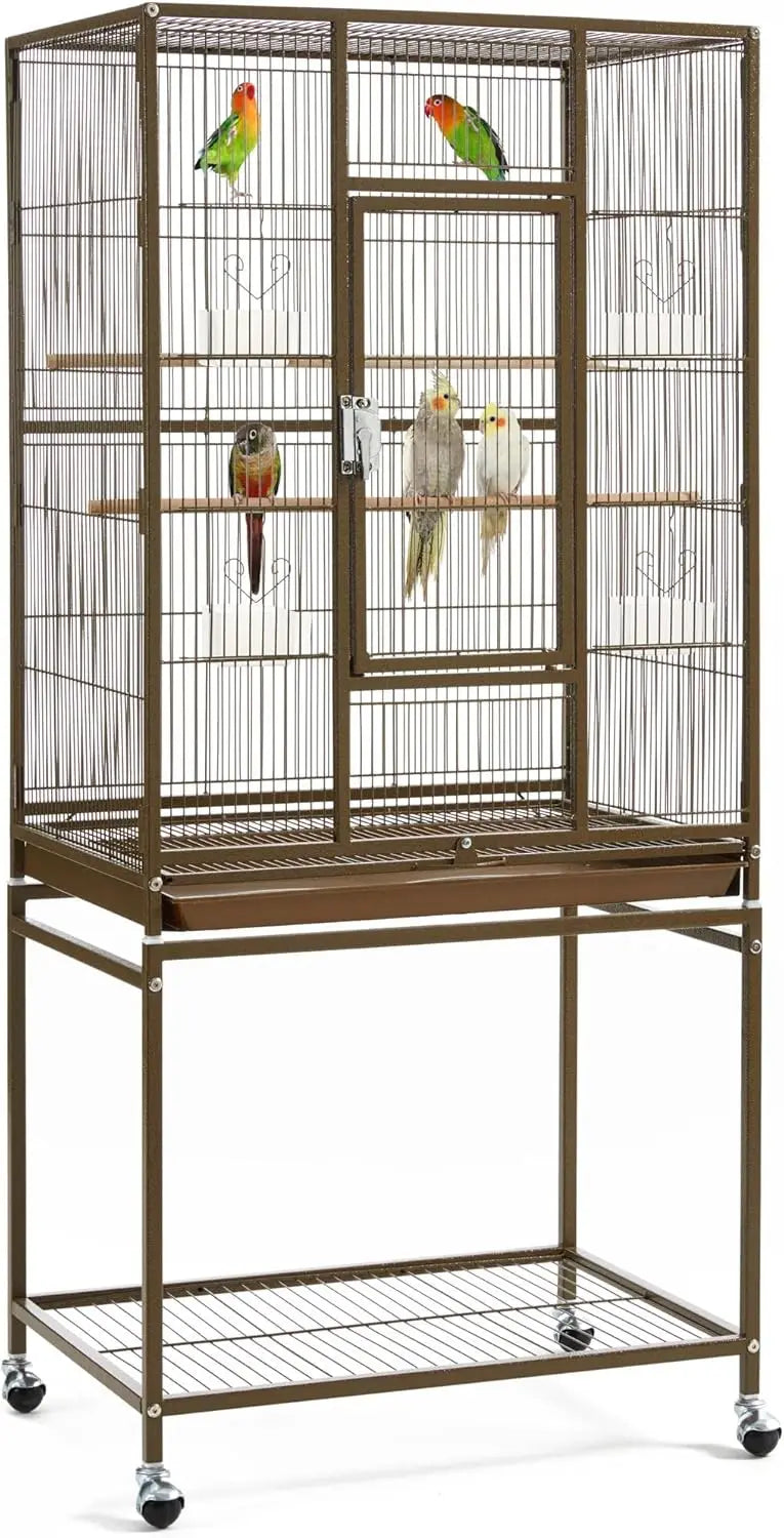 Wrought Iron Standing Large Parrot Parakeet Flight Bird Cage