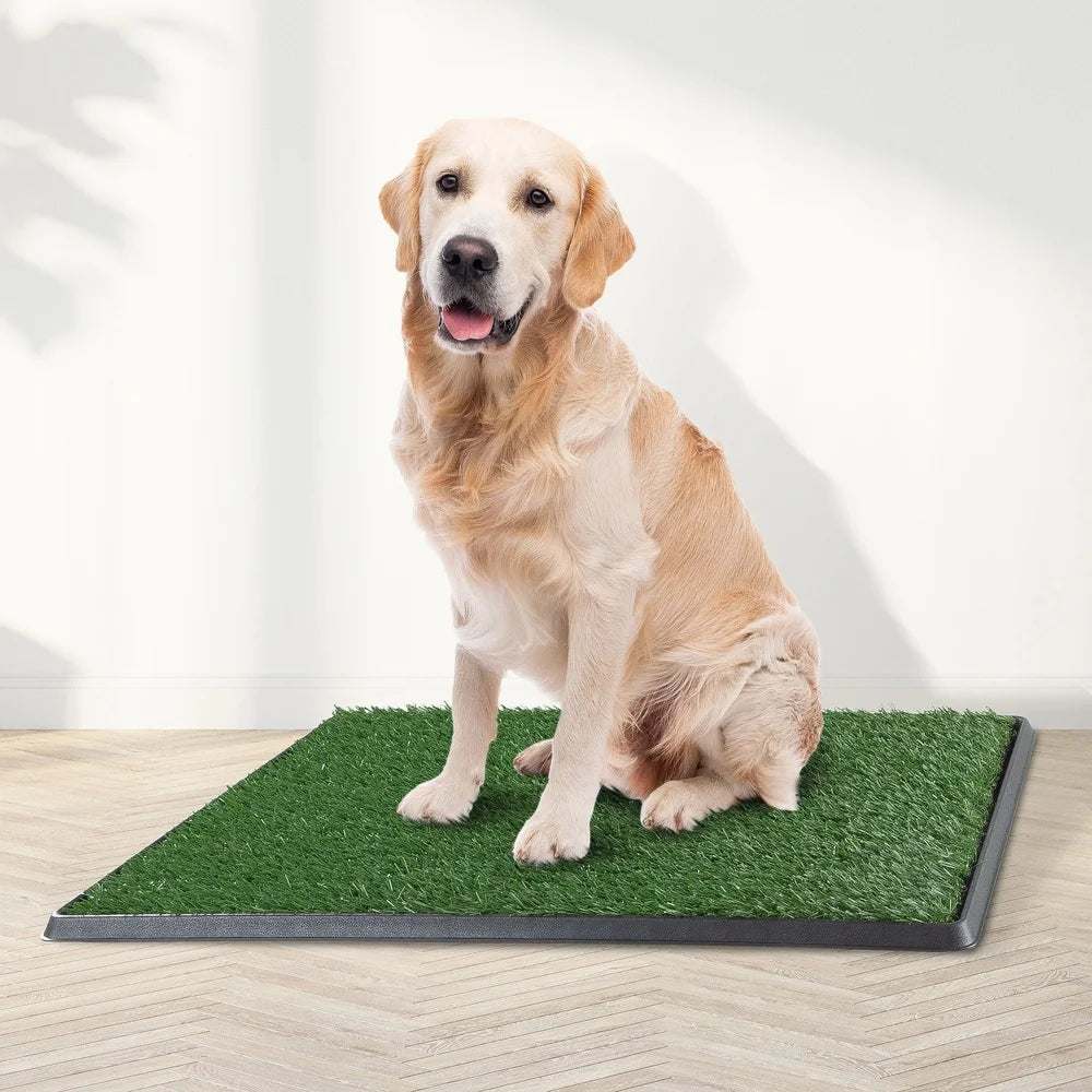 Set of 3 Washable Replacement Turf Grass Pee Pads Dogs Portable Heavy Duty Pet Training Easy Clean-Up Indoor Outdoor Use