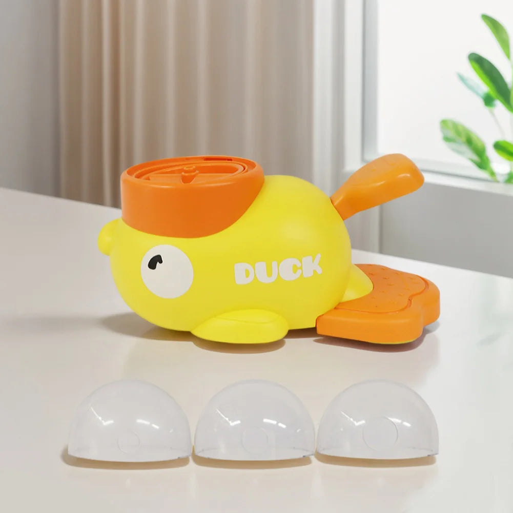 Yellow Duck Shaped Automatic Dog Feeder