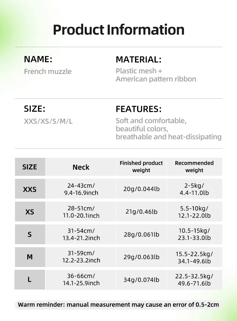 Dog Muzzle for Short-snouted Dogs