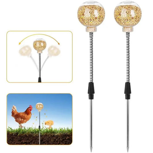 2pcs Chicken Swing Feeder