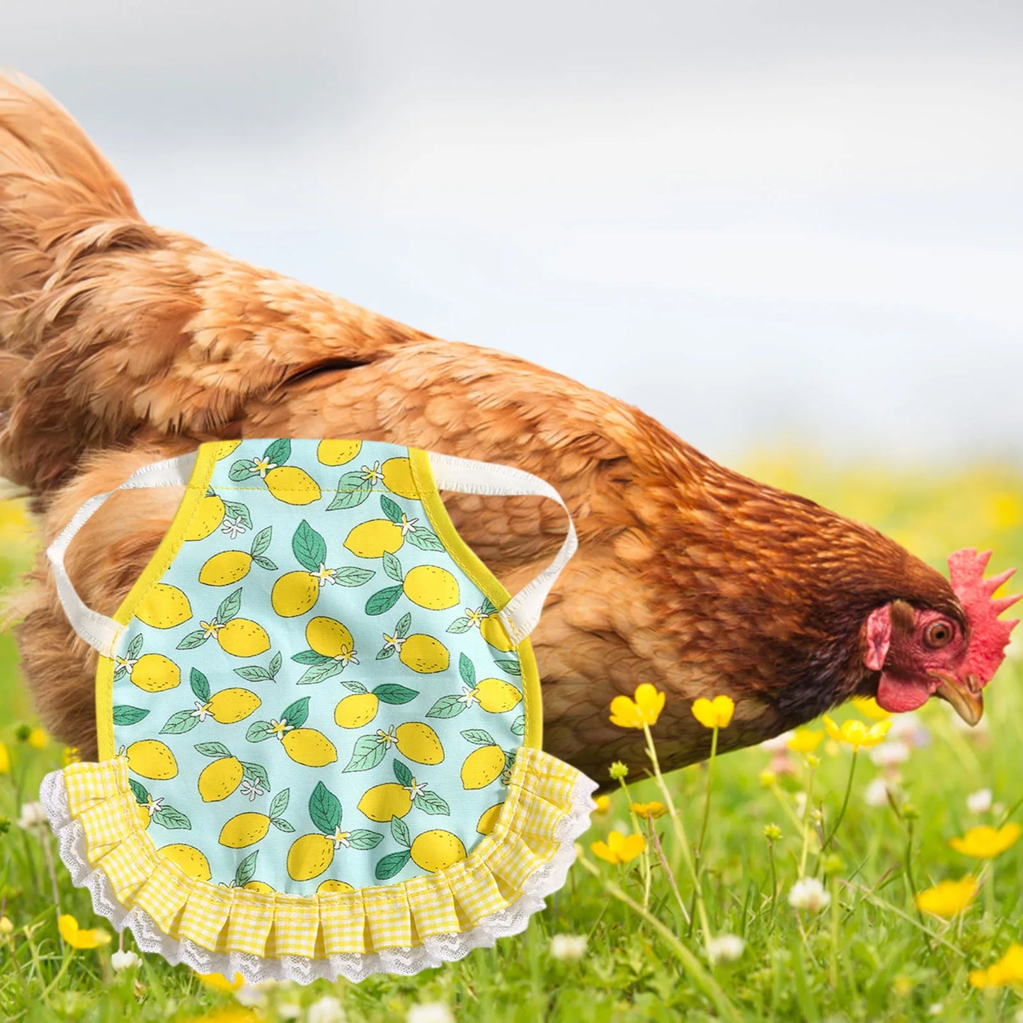 1pcs Farm Hen Feather Retainer Chicken Saddle Strap Apron