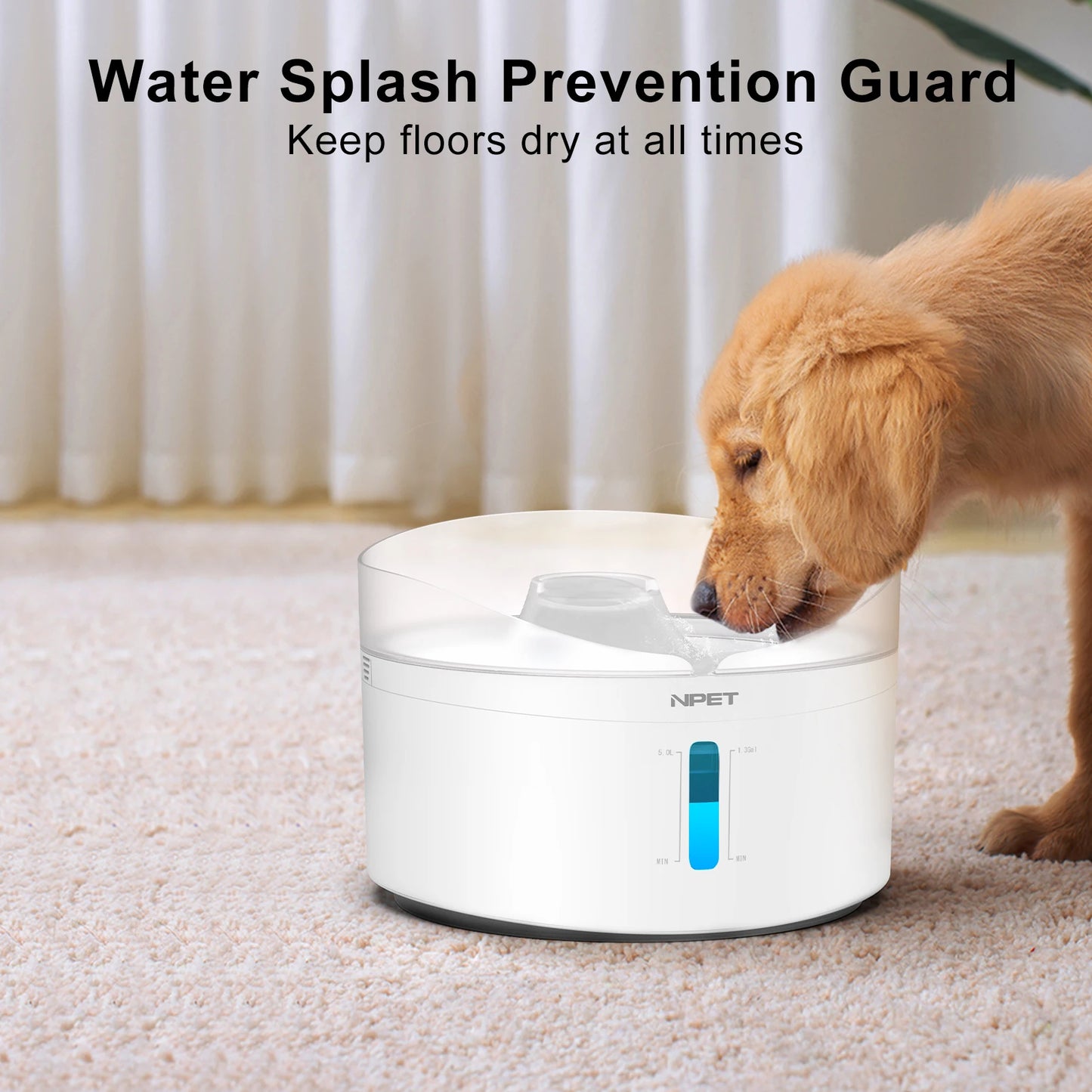 Automatic dog water fountain
