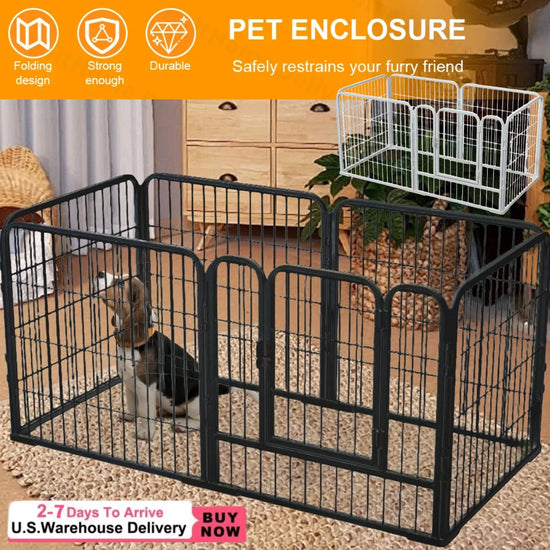 6 Panel Heavy Duty Portable Pet Playpen