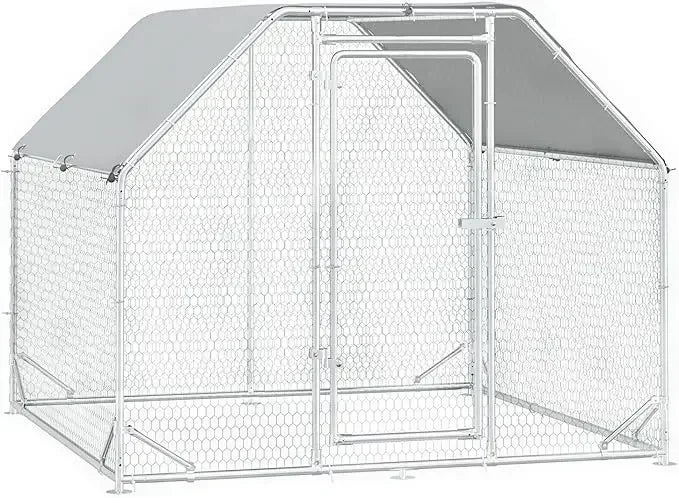 Metal Chicken Coop with Waterproof Cover
