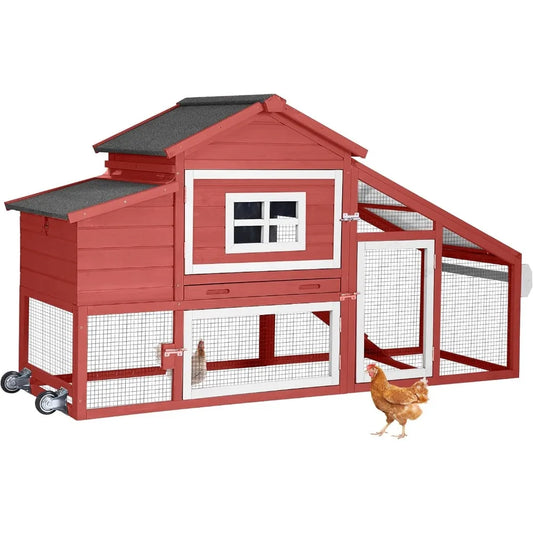 Mobile Chicken Coop with Wheels