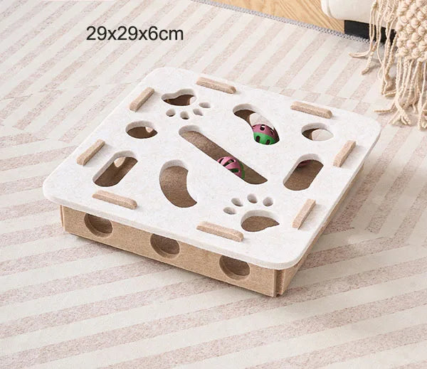 Pet Cat Puzzle Maze Holes Toys