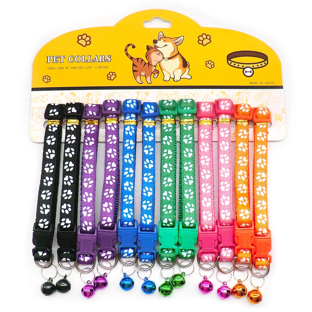 12Pcs Wholesale Mix Color Anti-Lost Dog Collars