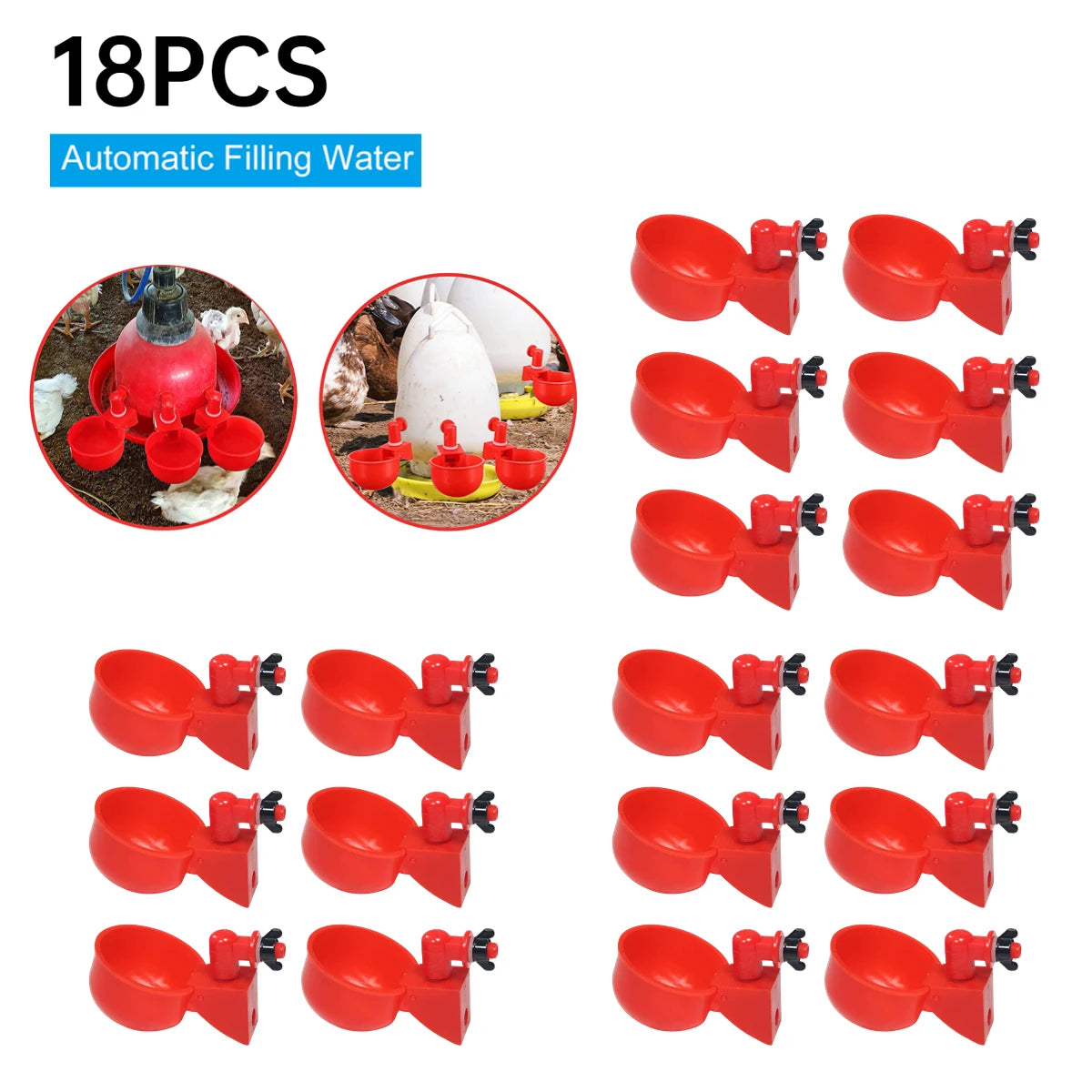 36-1PCS Chicken Drinking Cup