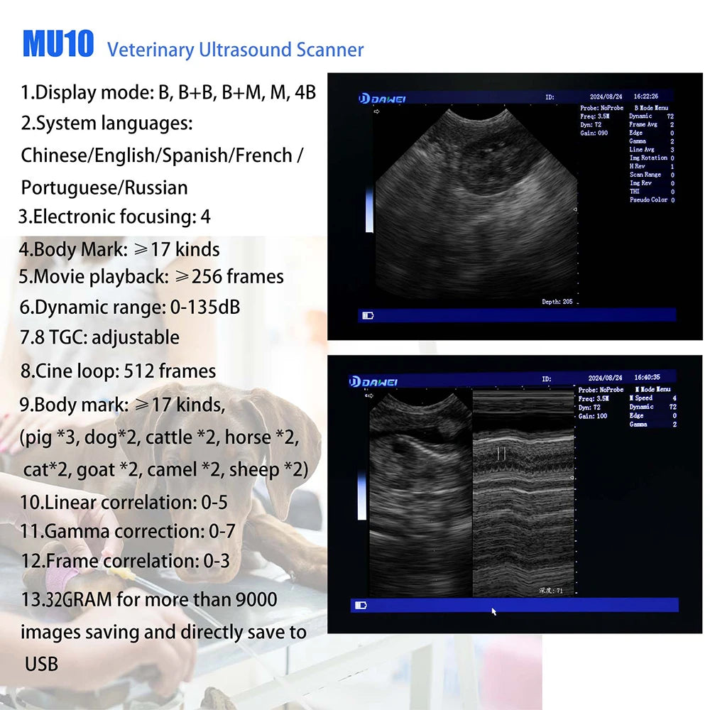 Portable Veterinary Ultrasound Scanner