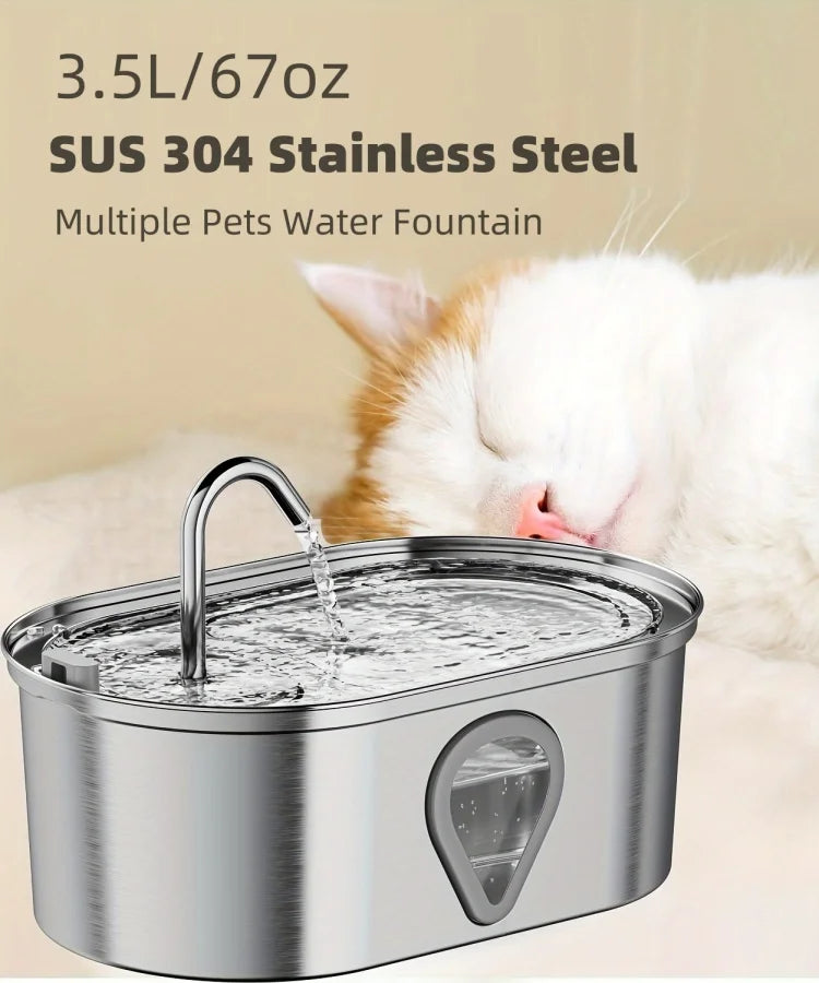 3.5L large capacity pet water dispenser