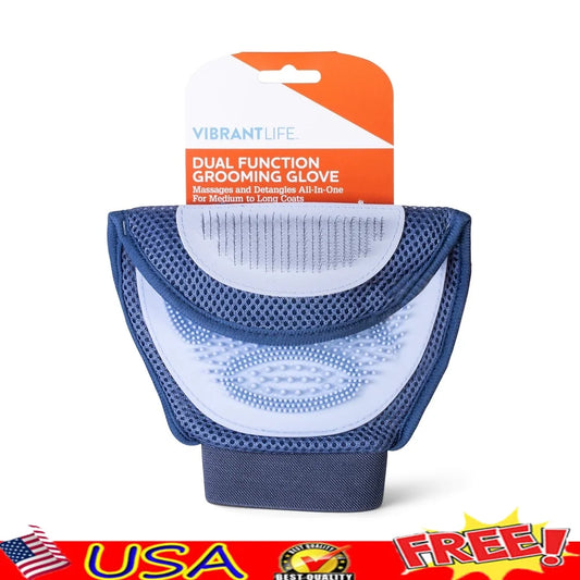 Dual Function Dog Grooming Glove